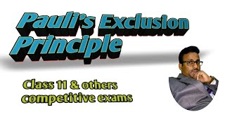 Poulis Exclusion Principle  Atomic Structure  class 11  Chemistry  competitive exams [upl. by Attey]