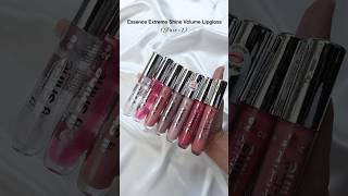 Essence Extreme Shine Volume Lipglosses Part  1 shorts lipgloss essencemakeup [upl. by Ogeid]