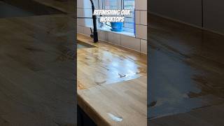 Refinishing Oak Worktops  Sanding and Danish Oil Counter Tops [upl. by Hedda]