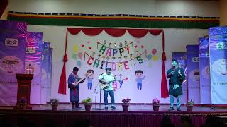 TCV School Chauntra  Childrens Day 2024  Trio Song Performance [upl. by Ahsilrae]