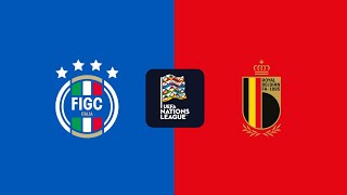 ITALIE VS BELGIQUE  Ligue des Nations 20242025 Ligue A Day 3  Full Match  Efootball Prediction [upl. by Terbecki]