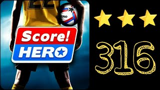 Score Hero 2  2022 Level 316  3 Stars [upl. by Ahsieit744]