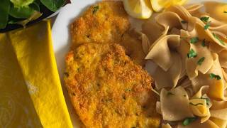 Air Fryer Chicken Schnitzel Recipe [upl. by Enirahtac]