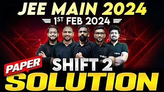 JEE Main 2024 Paper Discussion ATTEMPT 1  01st February  SHIFT 2 ⚡️ [upl. by Kiryt]