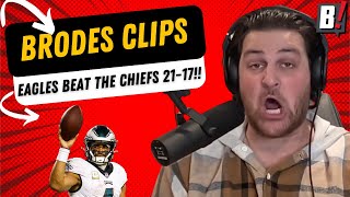 EAGLES TAKE DOWN THE CHIEFS AT ARROWHEAD 2117  Brodes Clips [upl. by Pul]