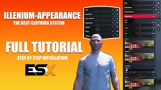 The best clothing  illeniumappearance ESX installation  FiveM [upl. by Puett]