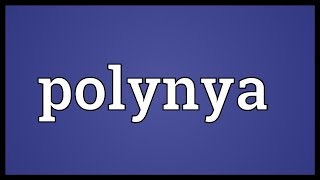 Polynya Meaning [upl. by Fredia190]