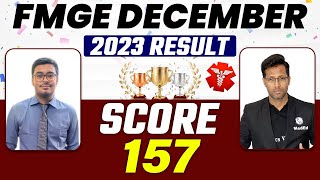 FMGE December 2023 Result Out  Student Interview  FMGE Score 157  Dr Vinish [upl. by Ruzich]