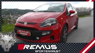 FIAT Punto Evo Abarth type 199 2011 with REMUS sport exhaust system [upl. by Kohl456]