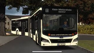 Omsi 2 454 Mainz Modded Linie 68 nach Kl Winternheim Bf MAN New Lion‘s City G [upl. by Schoenfelder]