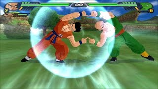 Yamcha and Tienshinhan Fusion Dance  Tiencha VS Zangya Dragonball Z Tenkaichi 3 mod [upl. by Nie337]