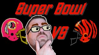 Redskins Vs Bengals Super Bowl  Tecmo Super Bowl [upl. by Lleoj827]