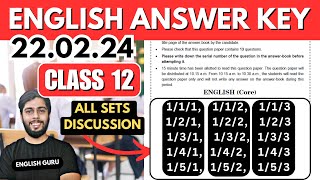 Class 12 English Paper Solutions Live All Sets CBSE Board [upl. by Blockus]