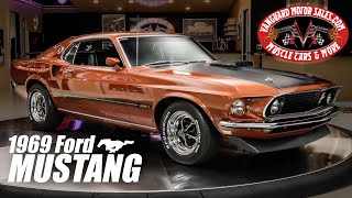 1969 Ford Mustang Mach 1 RCode 428SCJ Drag Pack For Sale Vanguard Motor Sales 2332 [upl. by Fesoj]