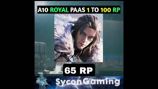 A10 royal pass 1 to 100 rp leaks  A10 Royale pass  shorts [upl. by Assirok]