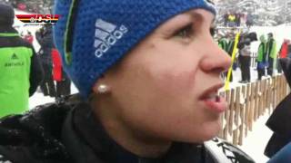 Biathlon Interview mit Magdalena Neuner 21012012 [upl. by Natividad448]