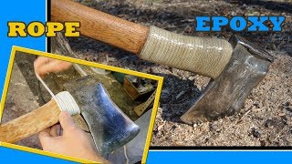 Axe handle guard  Rope  Epoxy [upl. by Adnak]