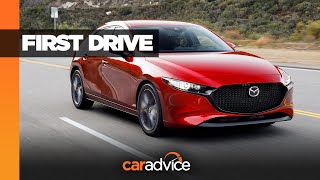 2019 Mazda 3 review FIRST DRIVE [upl. by Appledorf]