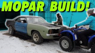 MUSCLE CAR RESCUE 1974 Plymouth Cuda ReBuild [upl. by Ronacin]