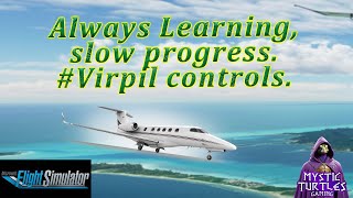 ENG In the Cessna CJ4 learning controls amp some Airport runs [upl. by Assilrac]