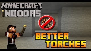 Aesthetic Lighting  Minecraft Indoors Better Torches Tutorial [upl. by Zapot]