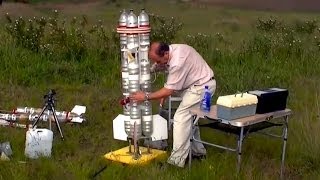 2Stage Water Rocket to 864 feet [upl. by Niak]