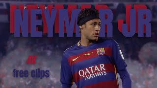 Neymar Jr  FC Barcelona ∙ 4K free clips for edits ∙ No Watermark ∙ Full HD [upl. by Anse]