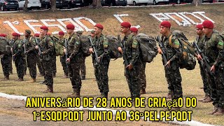 Aniversário de 28 anos do Pelotão de Polícia e do Esquadrão de Cavalaria da Brigada Paraquedista 🦅 [upl. by Juna]