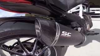 2015 Ducati Diavel SC Project vs Stock Exhaust [upl. by Kindig]