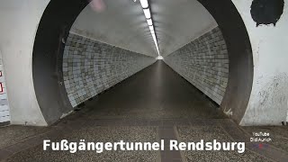 Through the pedestrian tunnel under the Kiel Canal in Rendsburg  Westerrönfeld [upl. by Skardol]