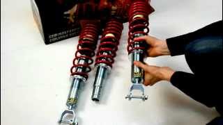 MTSTechnik coilover suspension  Honda Civic 9200 [upl. by Madel318]