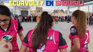 ECUAVOLEY EN SAQUISILÍ🙀MUJERES vs HOMBRES PARTIDO COMPLETO VIVICINTHIAYAMIS vs B UNIÓN NARVAEZ [upl. by Roeser]