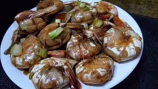 Hipon Recipe  Shrimp with Oyster Sauce [upl. by Garnes833]