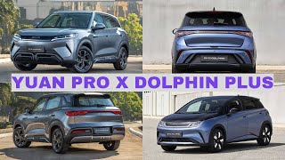 BYD Yuan Pro vs Dolphin Plus qual SUV elétrico vale mais a pena [upl. by Cestar]