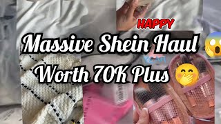 Massive Shein HaulWorth 70k Plus 🤭 😱Ordered First timeClothes shoes Hair Skincare Accessories [upl. by Kcod]