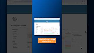 Como add o Notion Calendar no seu dashboard no Notion ✨ notionapp notiontemplate notioncalendar [upl. by Maighdiln]