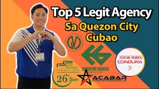 Top 5 Legit Agency sa Quezon City Cubao Job Hiring 2024 [upl. by Elyl]