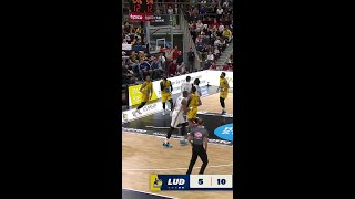 Vladimir Lucic with a Spectacular 2 Pt vs MHP RIESEN Ludwigsburg [upl. by Kandace]