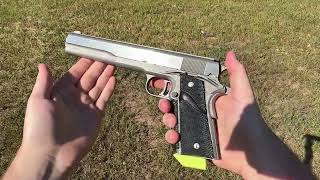 AMT Hardballer Long Slide POV firing [upl. by Annaiel873]