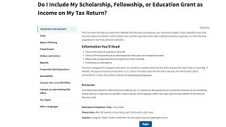 Do I include scholarship fellowship or education grants in my tax return [upl. by Orland181]