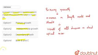 Root apical meristem and shoot apical mentem are responsible for the [upl. by Surazal700]