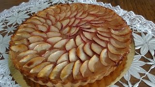 Tarte aux pommes  حلوى بالتفاح على طريقة المحلات [upl. by Auqemahs]