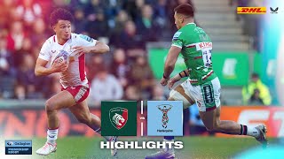 Premiership Rugby Highlights Harlequins secure massive five points win at Leicester [upl. by Sussna]