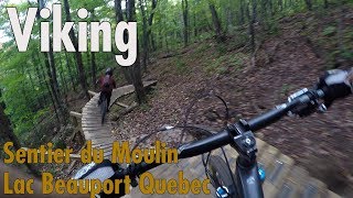 Viking MTB trail  Sentiers du Moulin  LacBeauport Quebec [upl. by Strander]