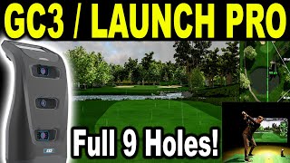 Foresight Sports GC3 Golf Simulator  Playing 9 Holes on FSX 2020 ⛳🏌 [upl. by Relyat]