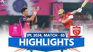 RR vs PBKS IPL 2024 Highlights Rajasthan Royals vs Punjab Kings  Full Match Highlights [upl. by Bohrer]