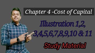 Illustration 12345678910 amp11 of cost of capital Financial Management  Chapter 4 CA Inter [upl. by Truk]