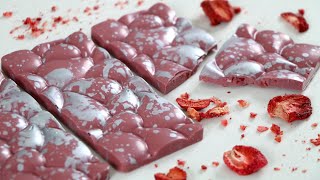 Ruby Chocolate Bar  How to Use a Chocolate Mold [upl. by Ttevy483]