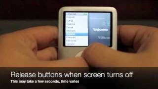 How to Restart an iPod Nano 3rd Generation [upl. by Paten274]