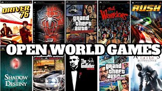 TOP 20 BEST OPEN WORLD GAMES FOR PSPPLAYSTATION PORTABLE [upl. by Daphie186]